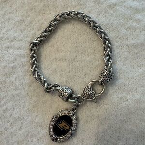 Silver Purdue Charm Bracelet
